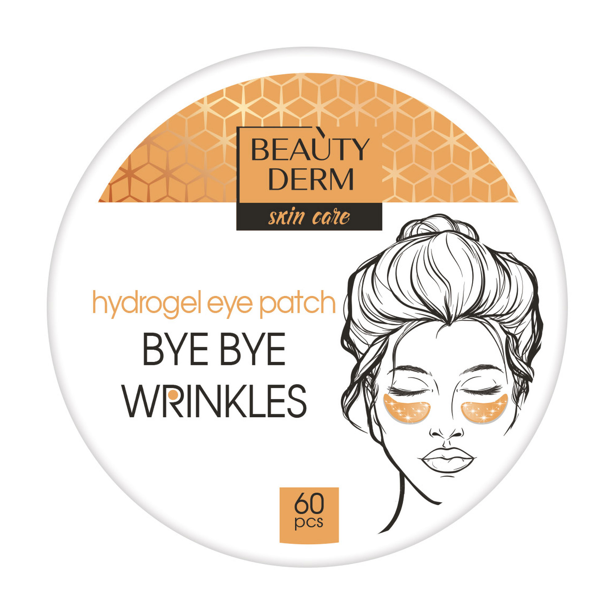 Золоті гідрогелеві патчі для шкіри навколо очей BEAUTYDERM Bye Bye Wrinkles Hydrogel Eye Patch, 60 шт